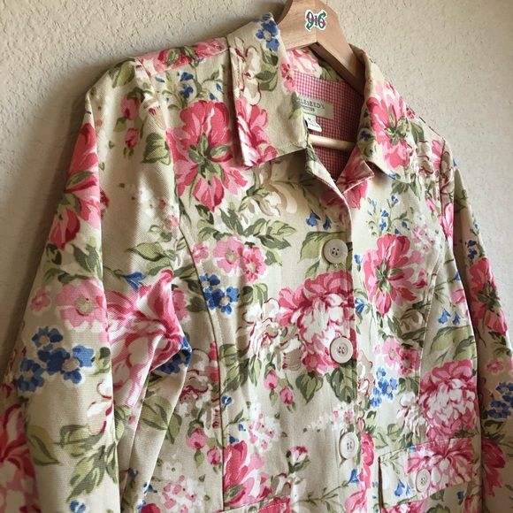 Appleseed’s Petites Floral Blazer Jacket 4P - Picture 2 of 8